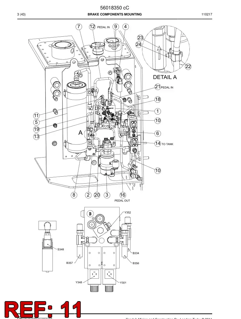 56018336 560 183 36 Pipe - Sandvik Technical Drawing