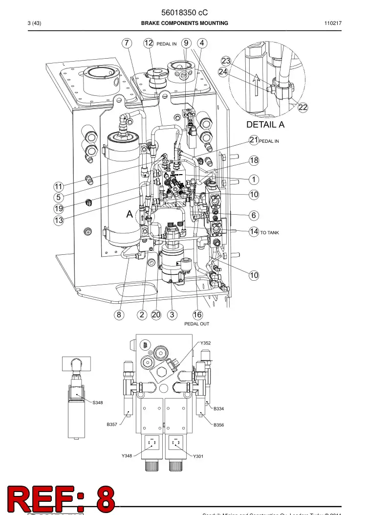 56018339 560 183 39 Pipe - Sandvik Technical Drawing