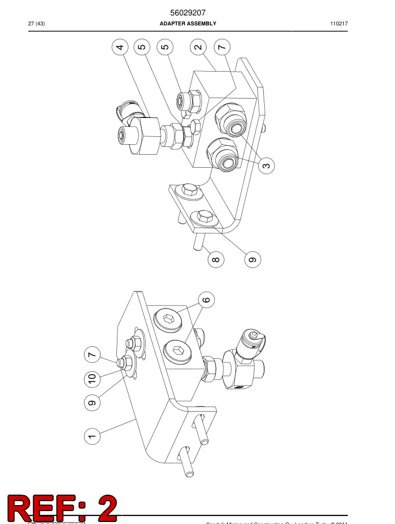 56018363 560 183 63 Connector - Sandvik Technical Drawing