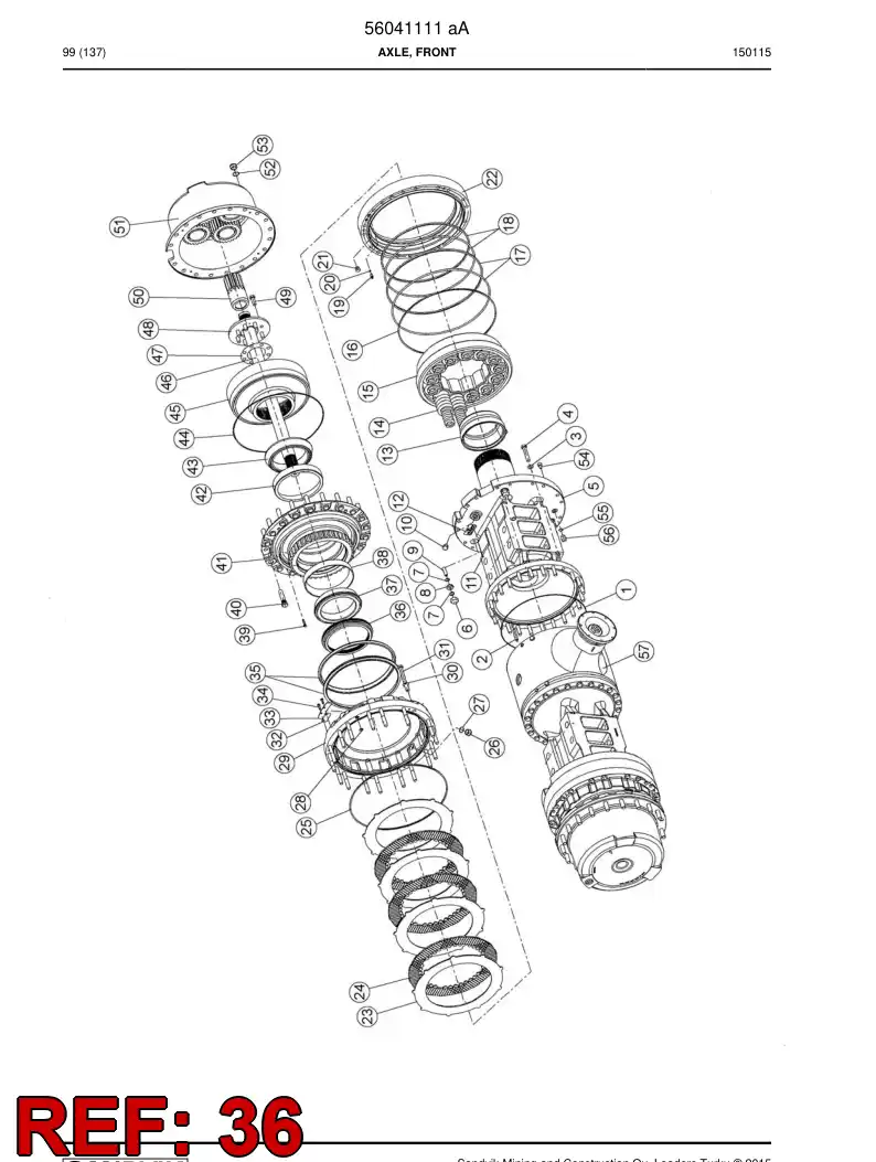 56018497 560 184 97 Seal - Sandvik Technical Drawing