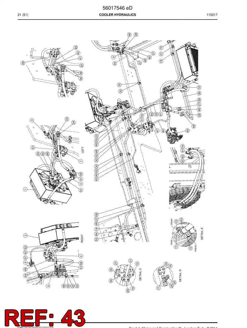56018564 560 185 64 Pipe - Sandvik Technical Drawing