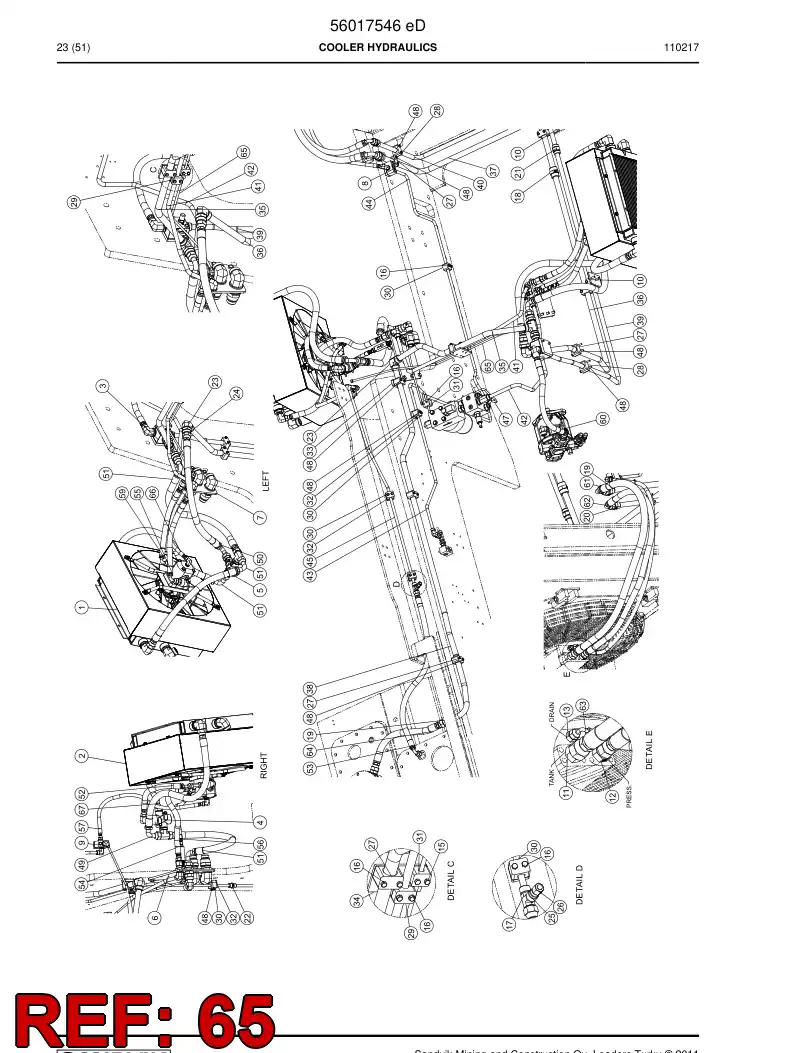 56018566 560 185 66 Pipe - Sandvik Technical Drawing