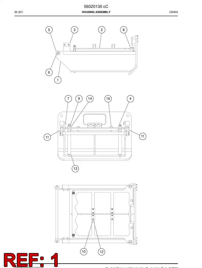 56018607 560 186 07 Welding assembly - Sandvik Technical Drawing