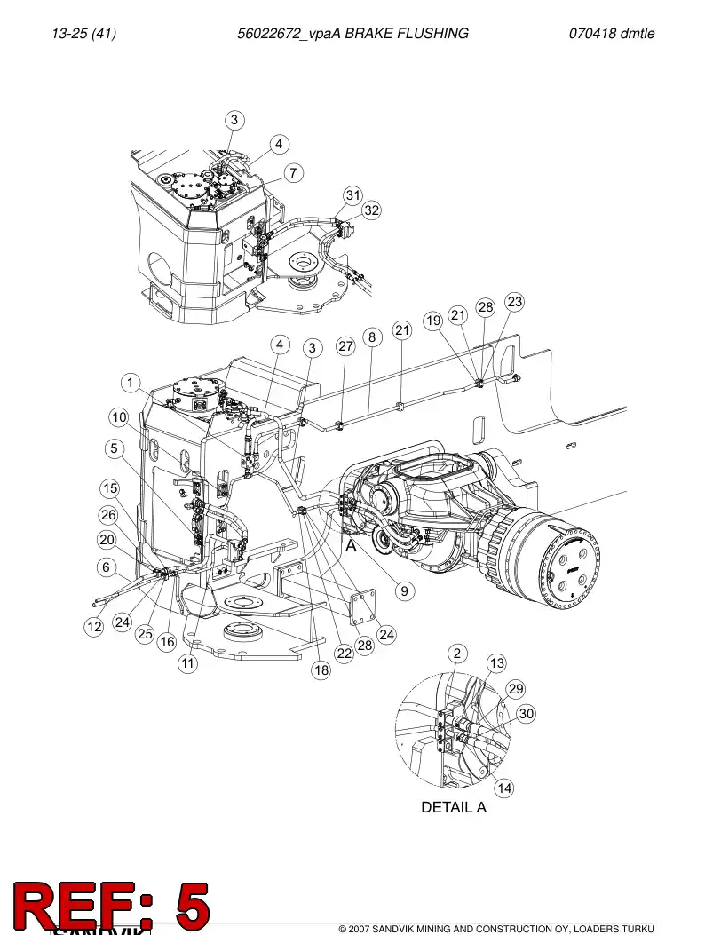 56018953 560 189 53 Pipe - Sandvik Technical Drawing