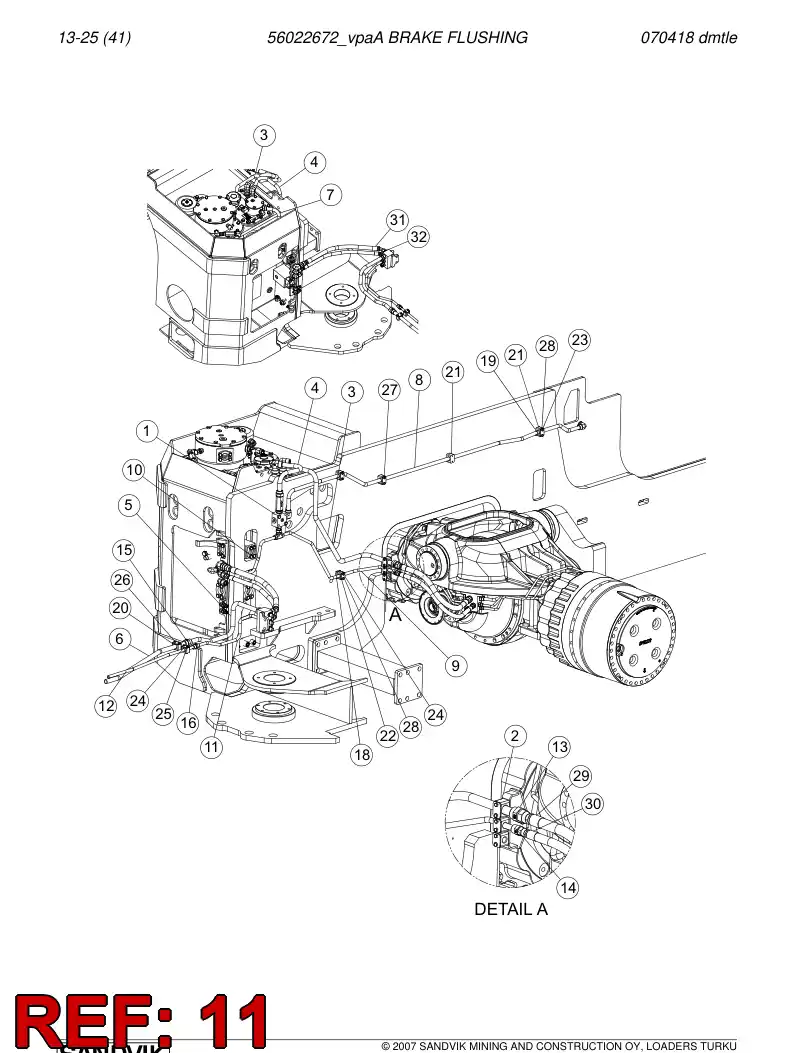 56018954 560 189 54 Pipe - Sandvik Technical Drawing