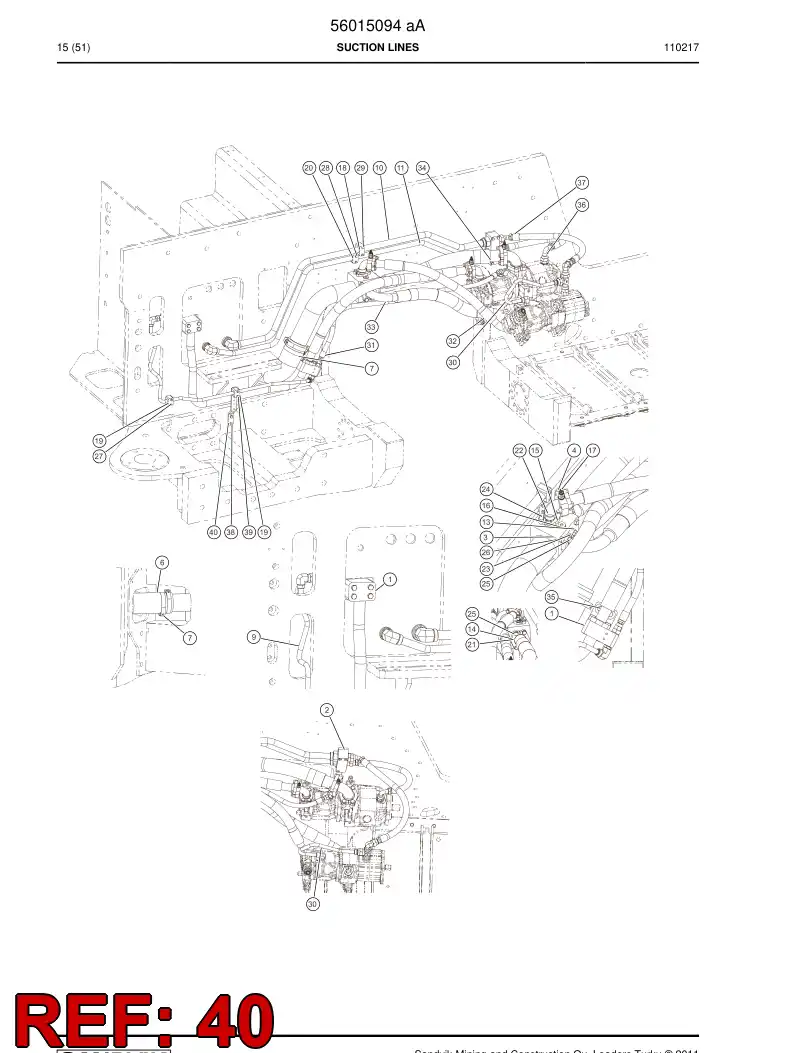 56018973 560 189 73 Supporting block - Sandvik Technical Drawing