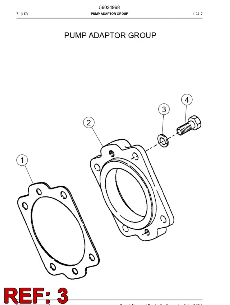 56019072 560 190 72 Screw - Sandvik Technical Drawing