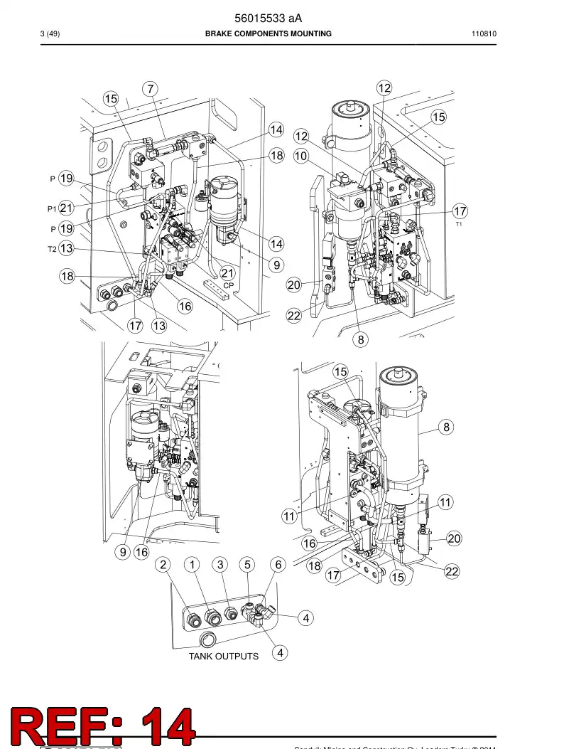 56019081 560 190 81 Pipe - Sandvik Technical Drawing