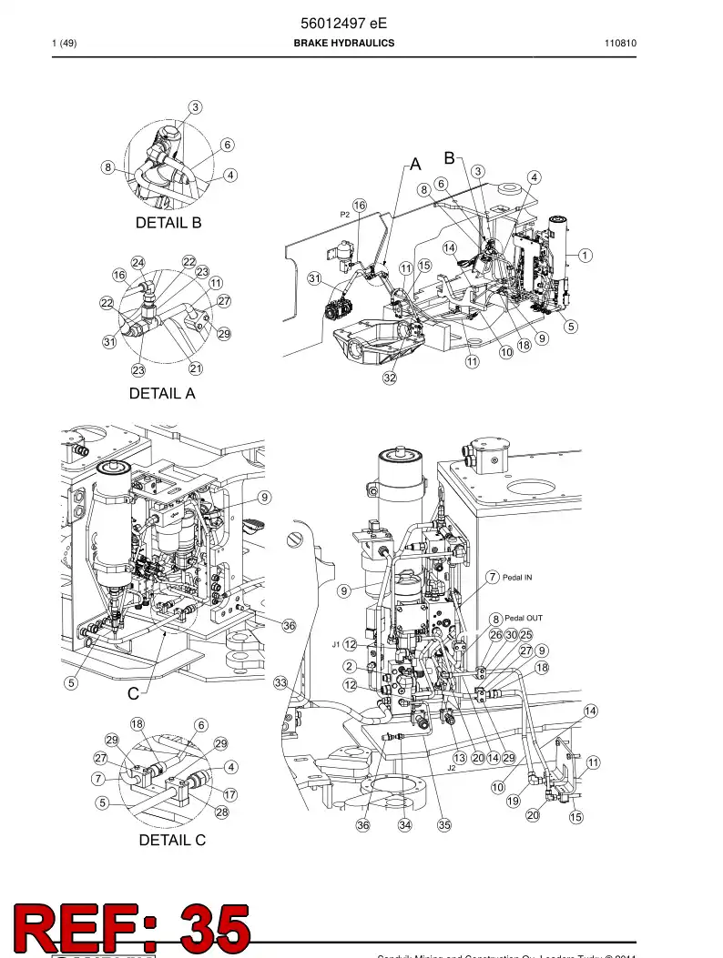 56019088 560 190 88 Pipe - Sandvik Technical Drawing