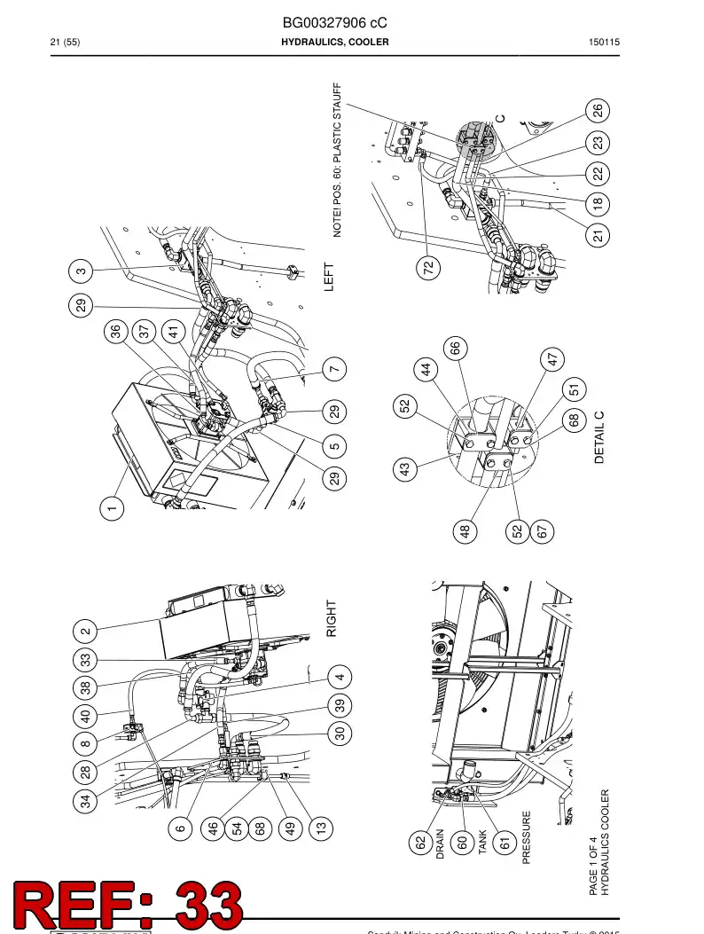 56019140 560 191 40 Hydraulic hose - Sandvik Technical Drawing