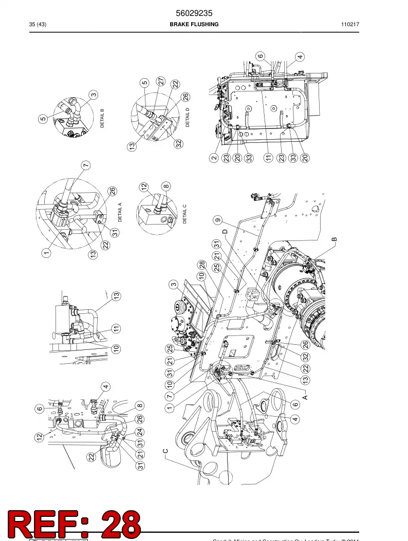 56019185 560 191 85 Adapter, Elbow - Sandvik Technical Drawing