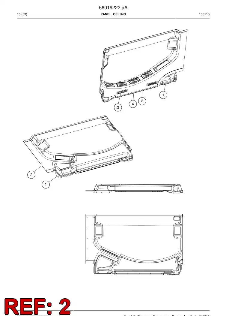 56019224 560 192 24 Duct, Air - Sandvik Technical Drawing
