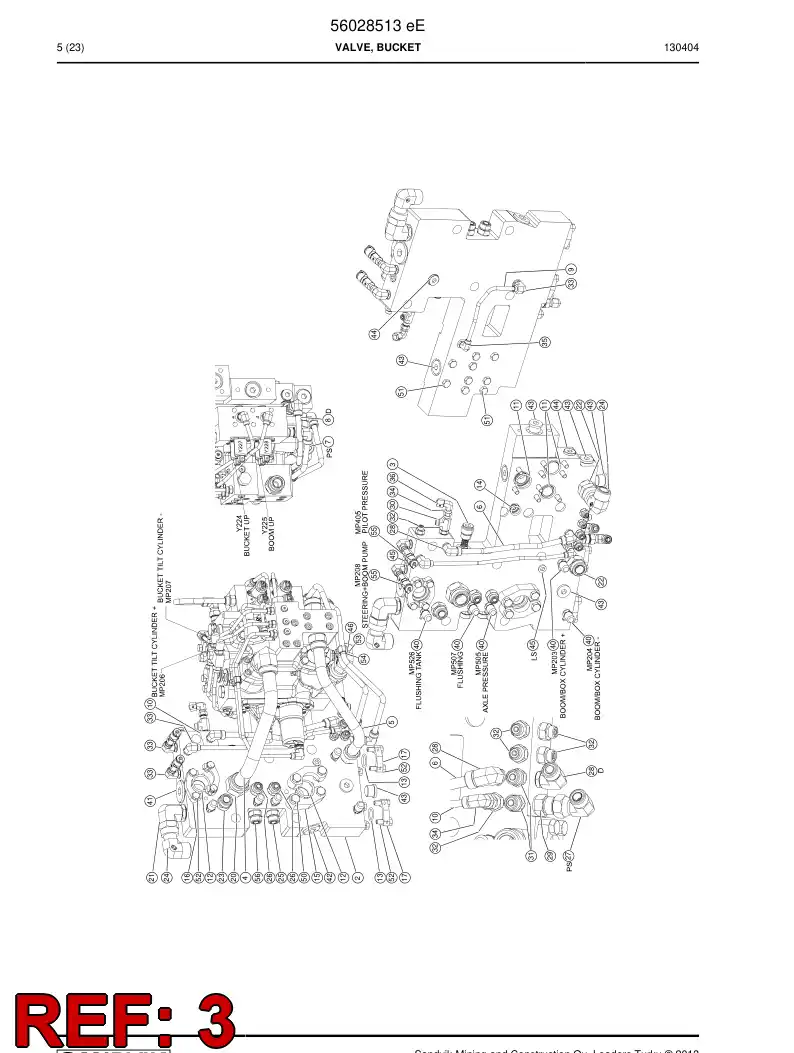 56019385 560 193 85 Valve, Pressure Relief - Sandvik Technical Drawing