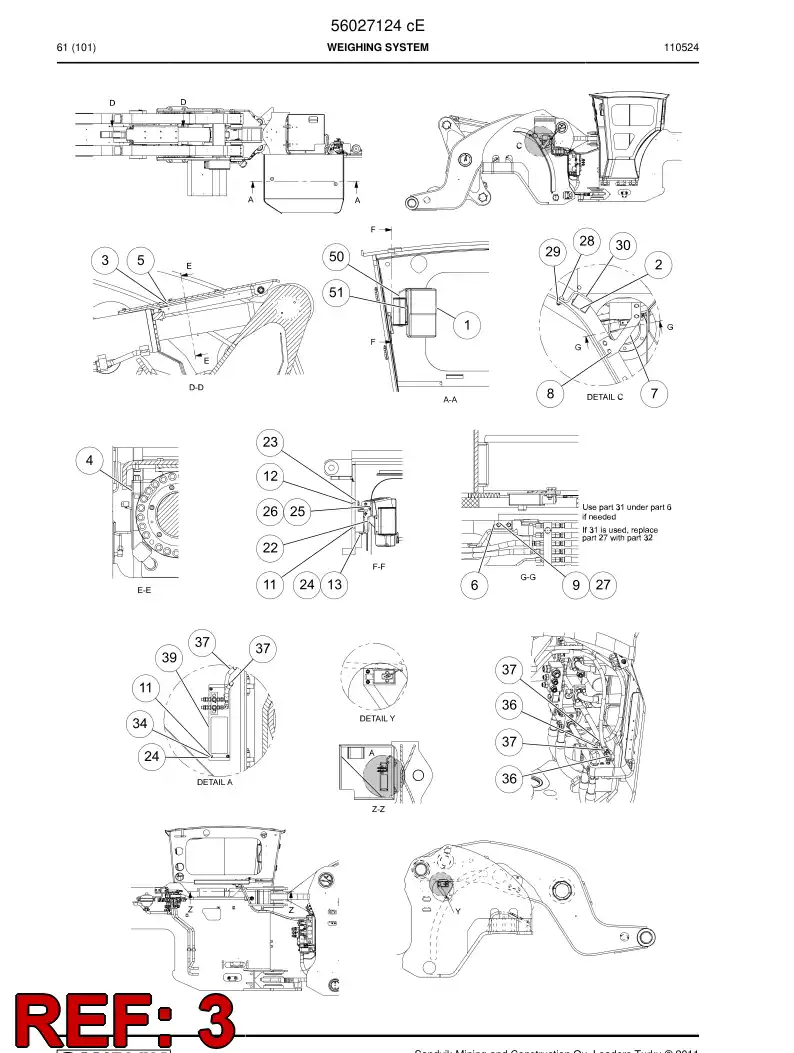 56019575 560 195 75 Clip - Sandvik Technical Drawing