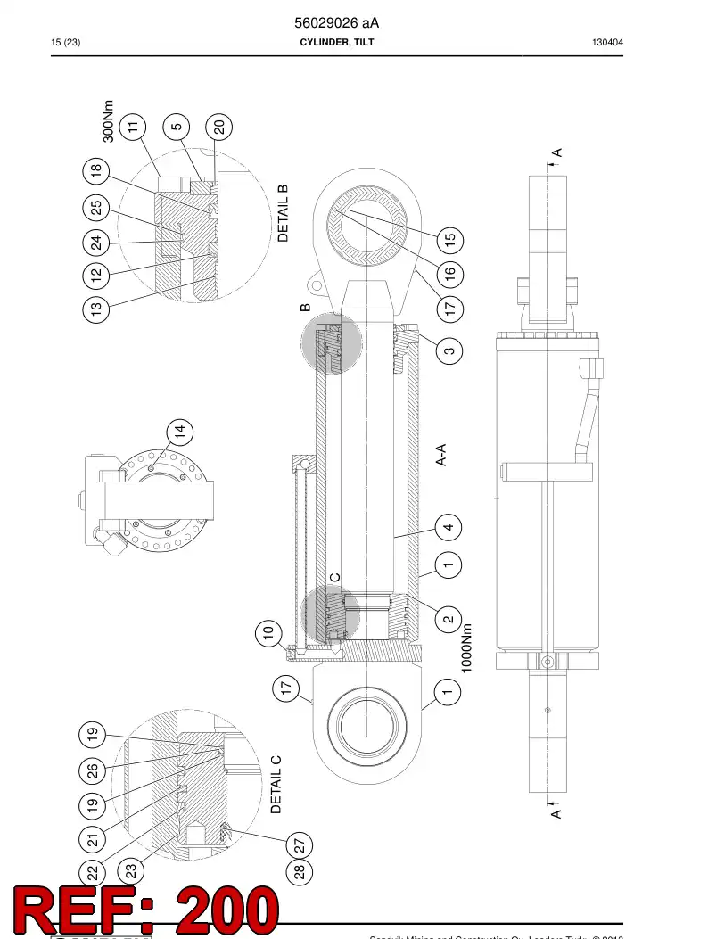 56019709 560 197 09 Seal kit - Sandvik Technical Drawing