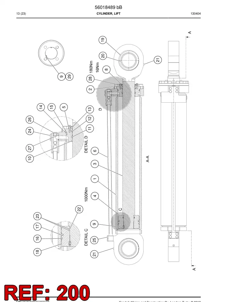 56019710 560 197 10 Seal kit - Sandvik Technical Drawing