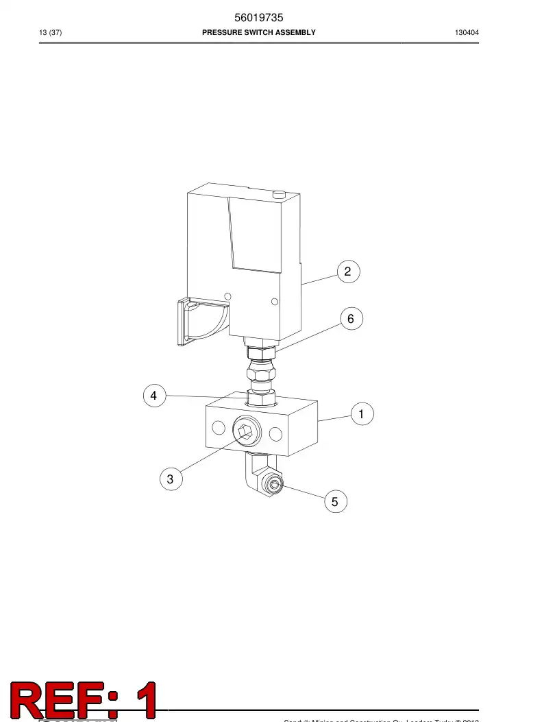 56019728 560 197 28 Connector - Sandvik Technical Drawing