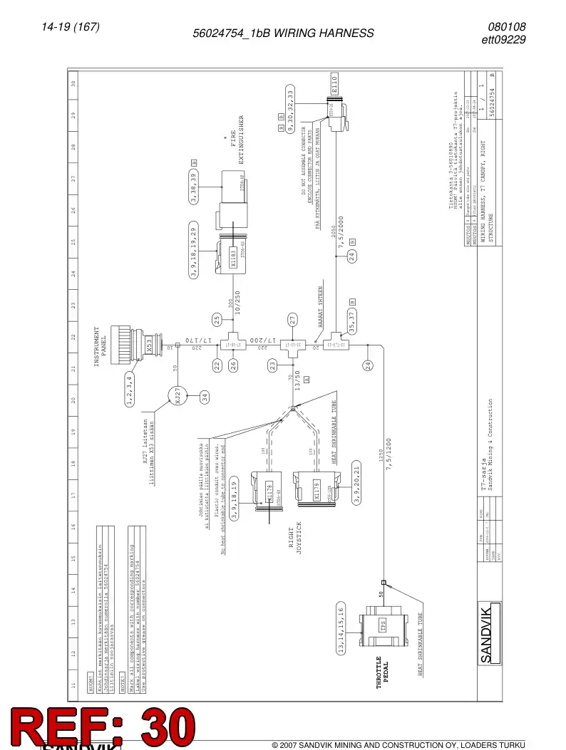 56019811 560 198 11 Accessories for connector - Sandvik Technical Drawing