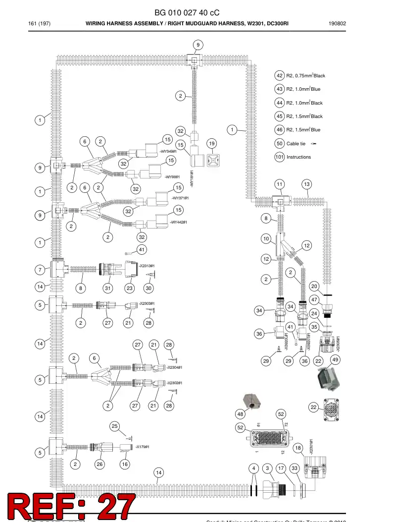 56019811a 560 198 11a Accessories for connector - Sandvik Technical Drawing