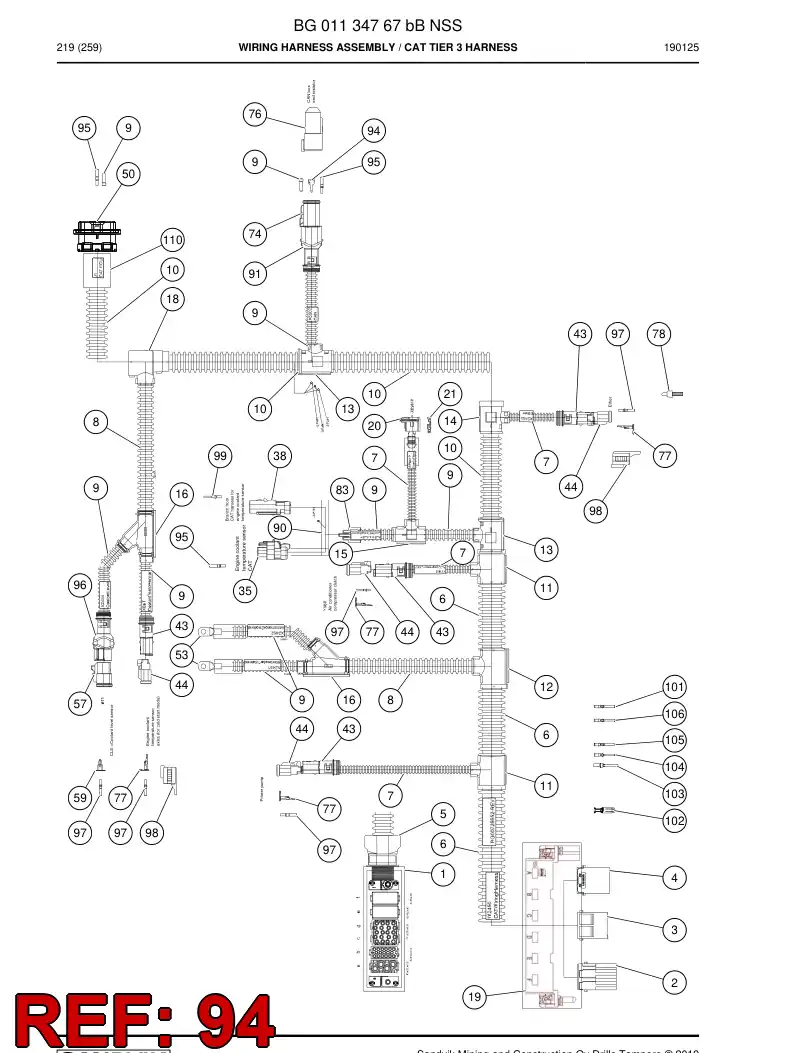 56019925 560 199 25 Accessories for connector - Sandvik Technical Drawing