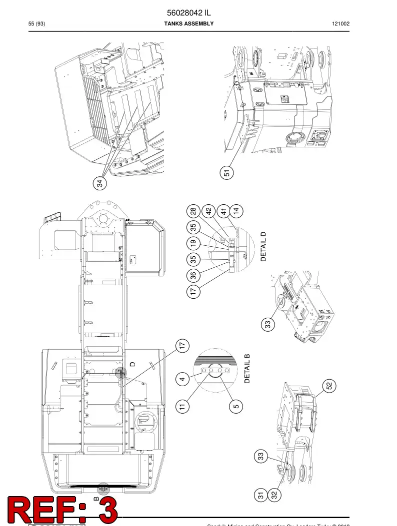 56019964 560 199 64 Baseplate cup - Sandvik Technical Drawing