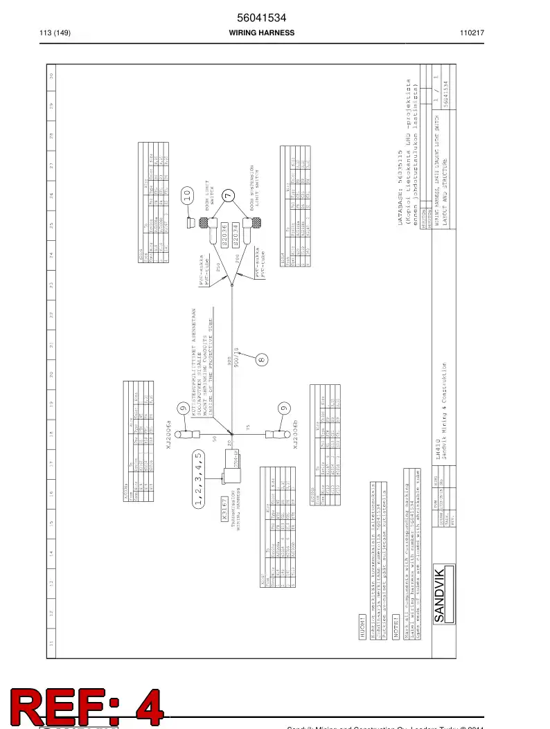 56019966 560 199 66 Accessories for connector - Sandvik Technical Drawing