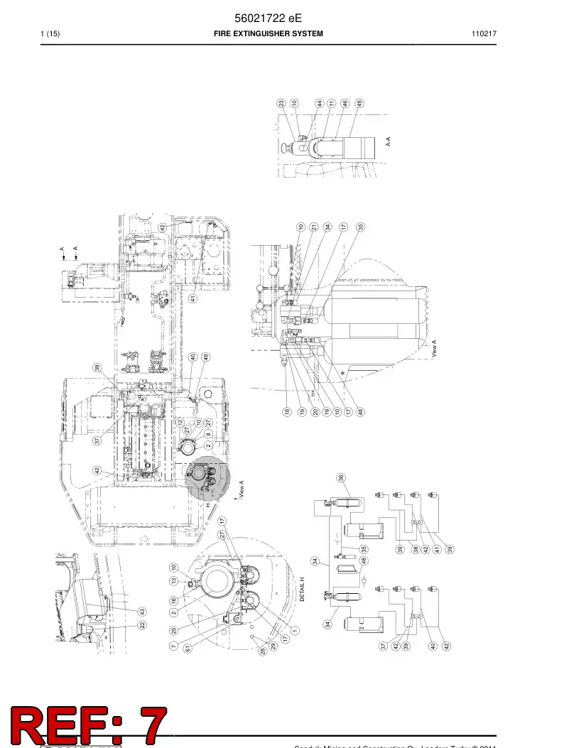 56019987 560 199 87 Mounting plate - Sandvik Technical Drawing