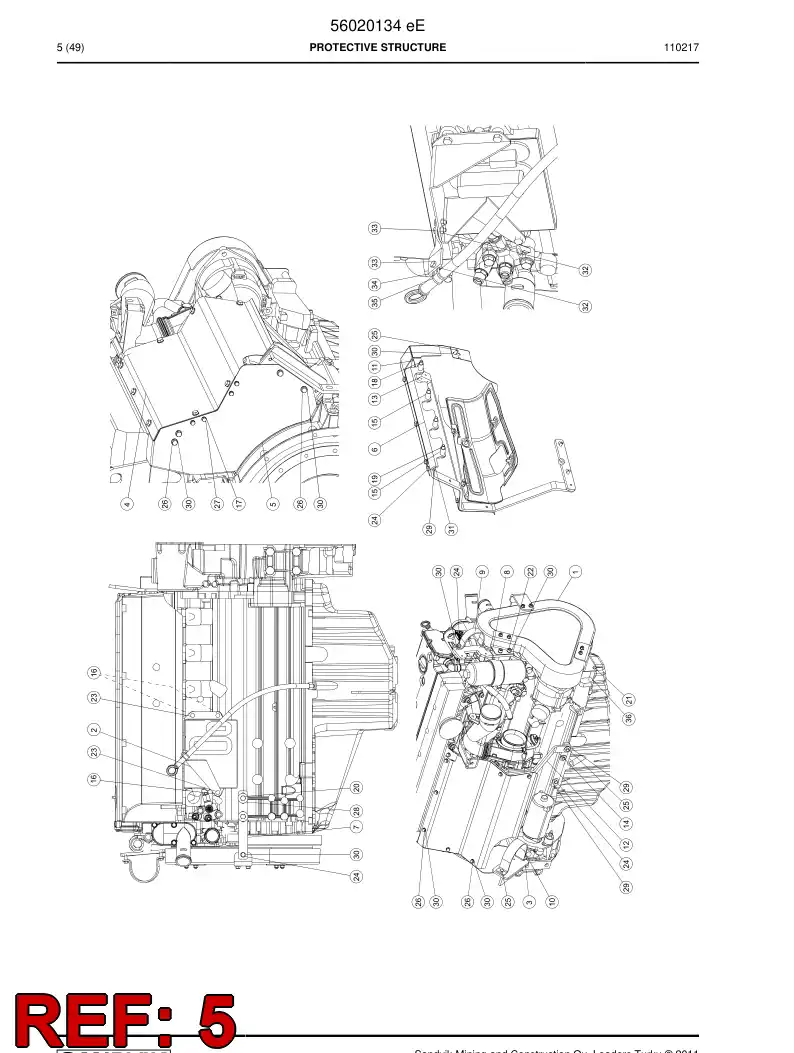 56020089 560 200 89 Cover plate - Sandvik Technical Drawing