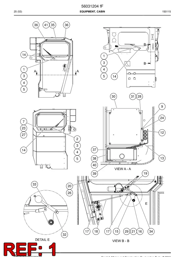 56020091 560 200 91 Motor, Wiper - Sandvik Technical Drawing