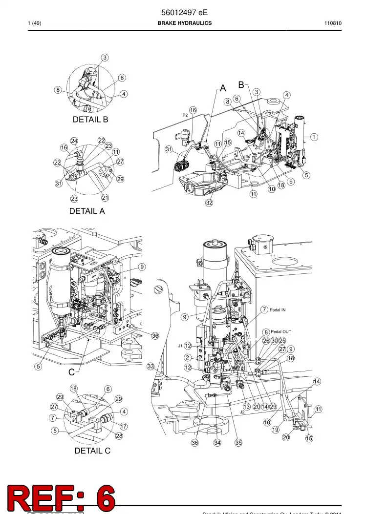 56020173 560 201 73 Pipe - Sandvik Technical Drawing