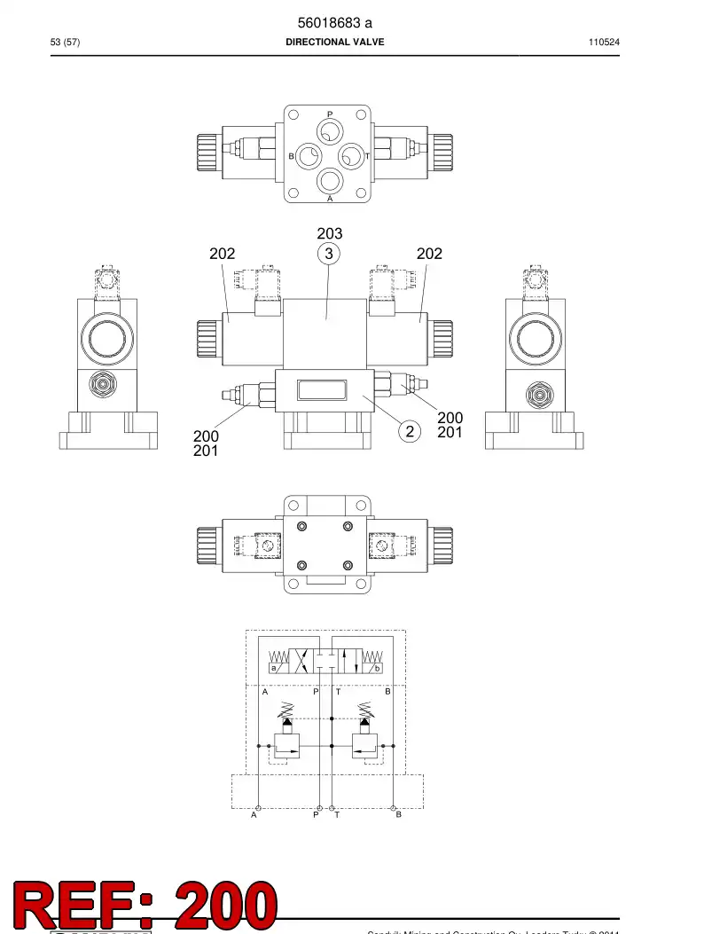 56020206 560 202 06 Cartridge - Sandvik Technical Drawing