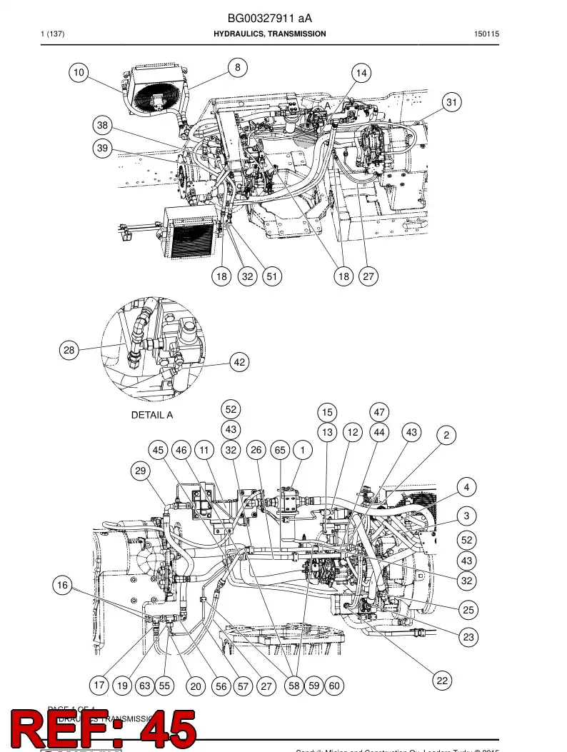 56020209 560 202 09 Hydraulic hose - Sandvik Technical Drawing