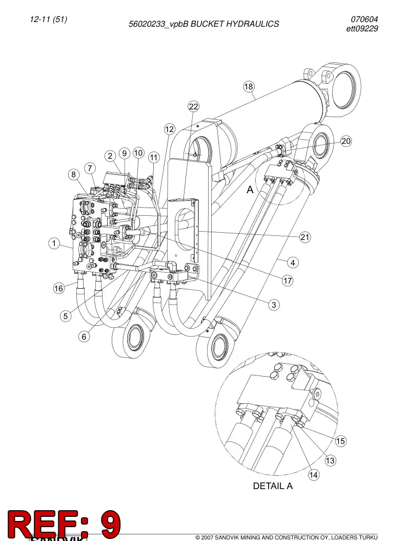 56020236 560 202 36 Pipe - Sandvik Technical Drawing