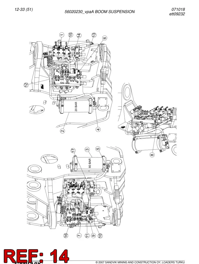 56020323 560 203 23 Pipe - Sandvik Technical Drawing