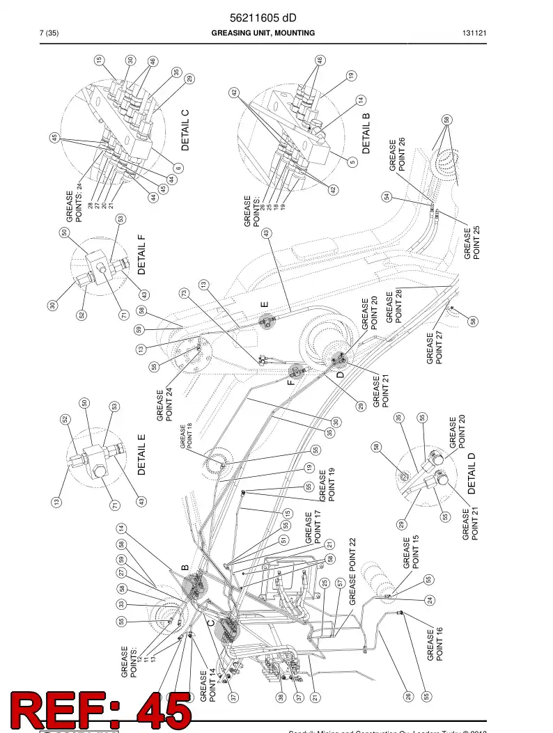 56020390 560 203 90 Hydraulic hose - Sandvik Technical Drawing