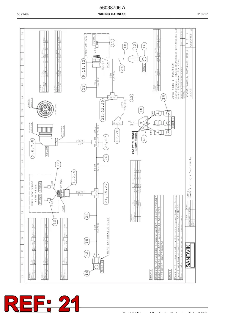 56020397 560 203 97 Fitting piece - Sandvik Technical Drawing