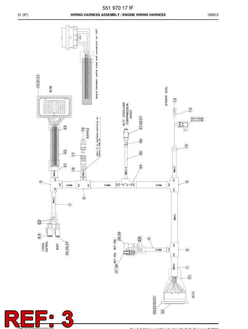 56020410a 560 204 10a Adapter, Tee - Sandvik Technical Drawing