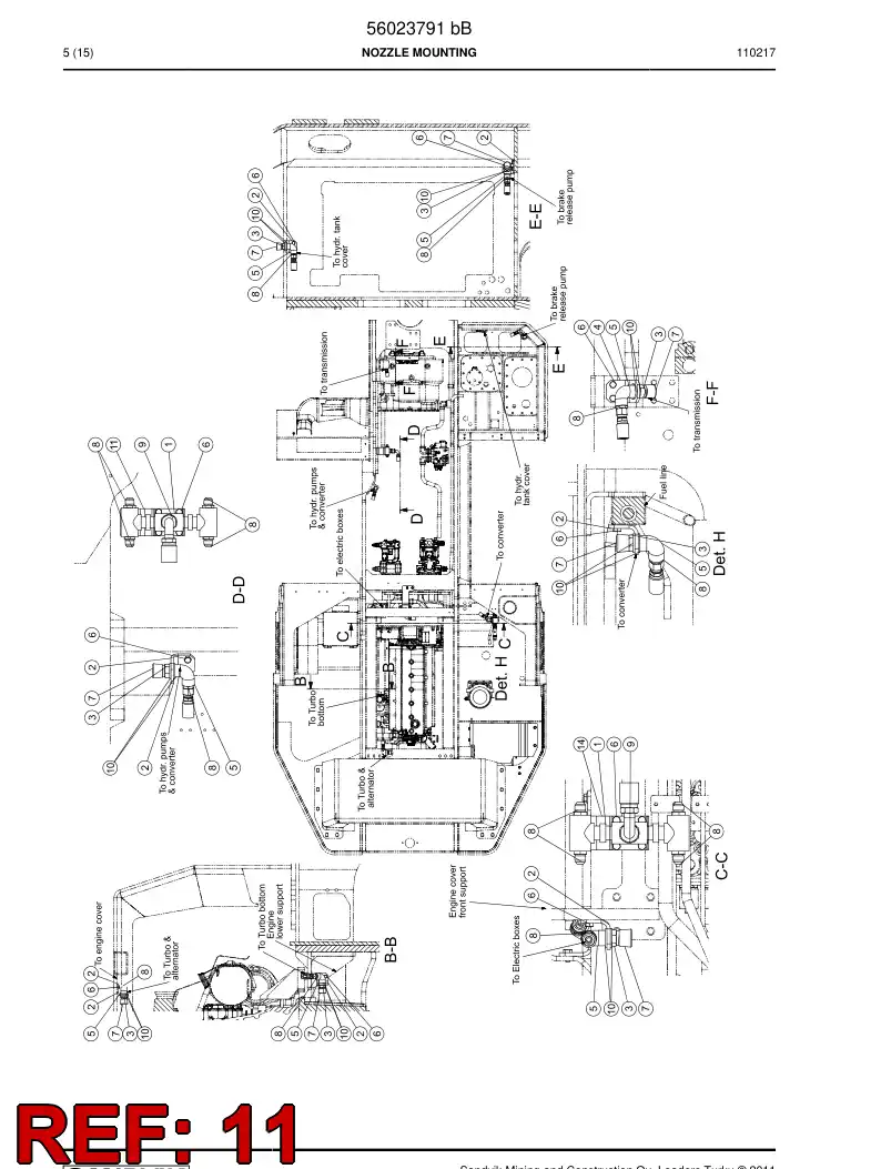 56020420 560 204 20 Mounting plate - Sandvik Technical Drawing