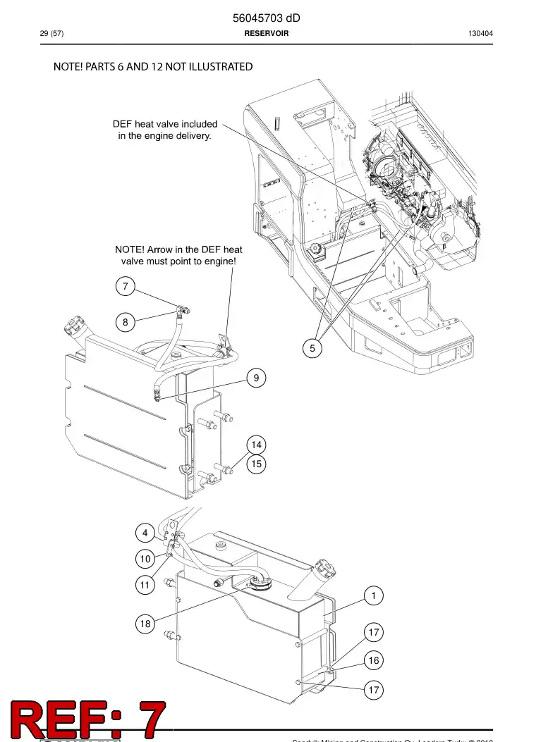 56020569 560 205 69 Swivel nut male adapter - Sandvik Technical Drawing