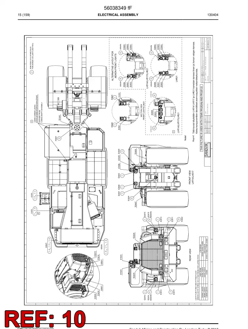 56020751 560 207 51 Battery - Sandvik Technical Drawing