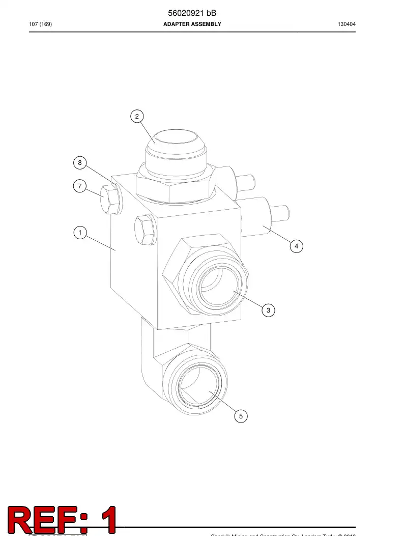 56020920 560 209 20 Connector - Sandvik Technical Drawing