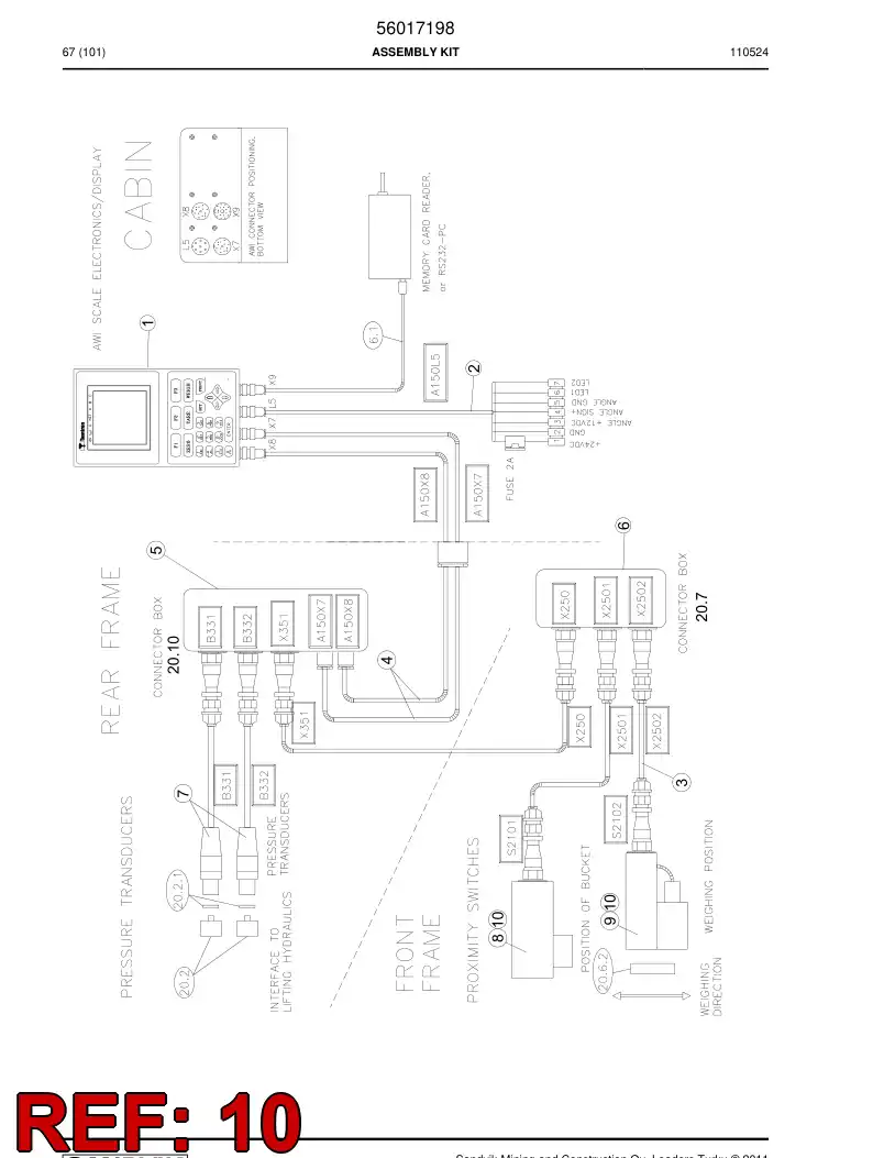 56020971 560 209 71 Magnet - Sandvik Technical Drawing