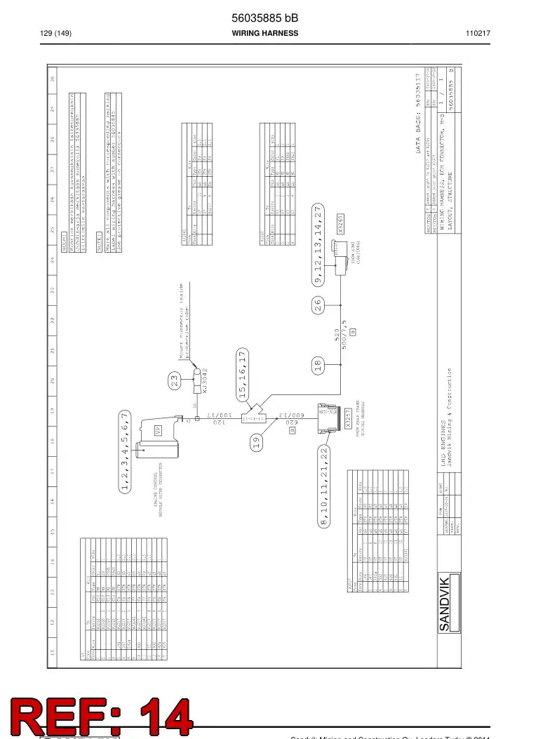 56021001 560 210 01 Accessories for connector - Sandvik Technical Drawing