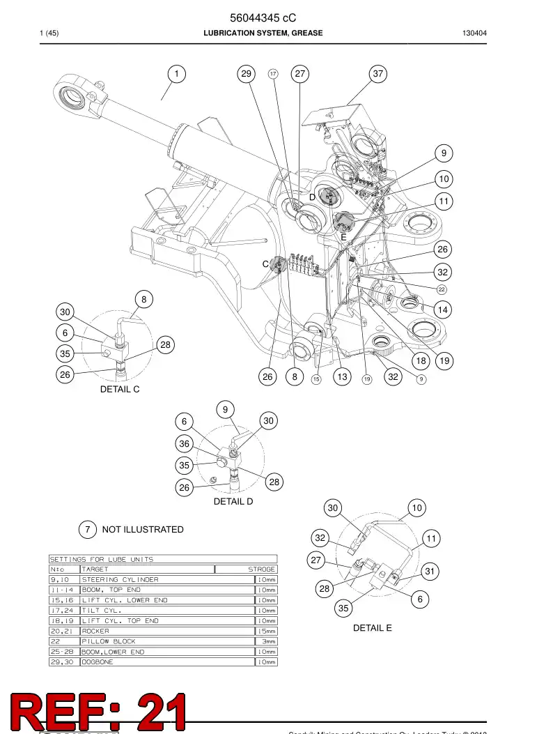 56021195 560 211 95 Pipe - Sandvik Technical Drawing