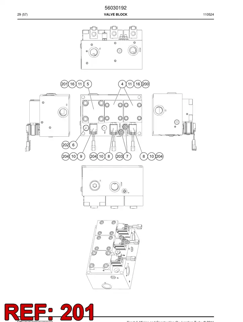 56021222 560 212 22 Seal kit - Sandvik Technical Drawing