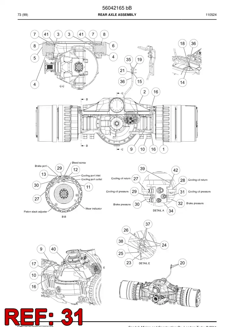 56021376 560 213 76 Pipe - Sandvik Technical Drawing