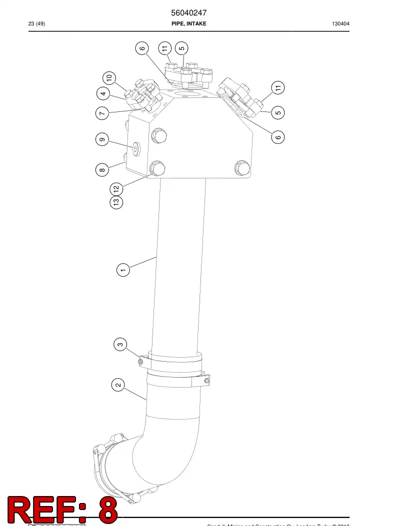 56021394 560 213 94 Bushing - Sandvik Technical Drawing