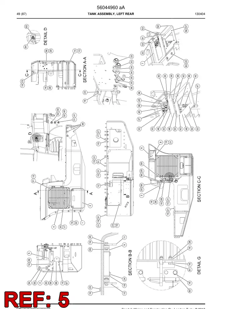 56021671 560 216 71 Stair - Sandvik Technical Drawing