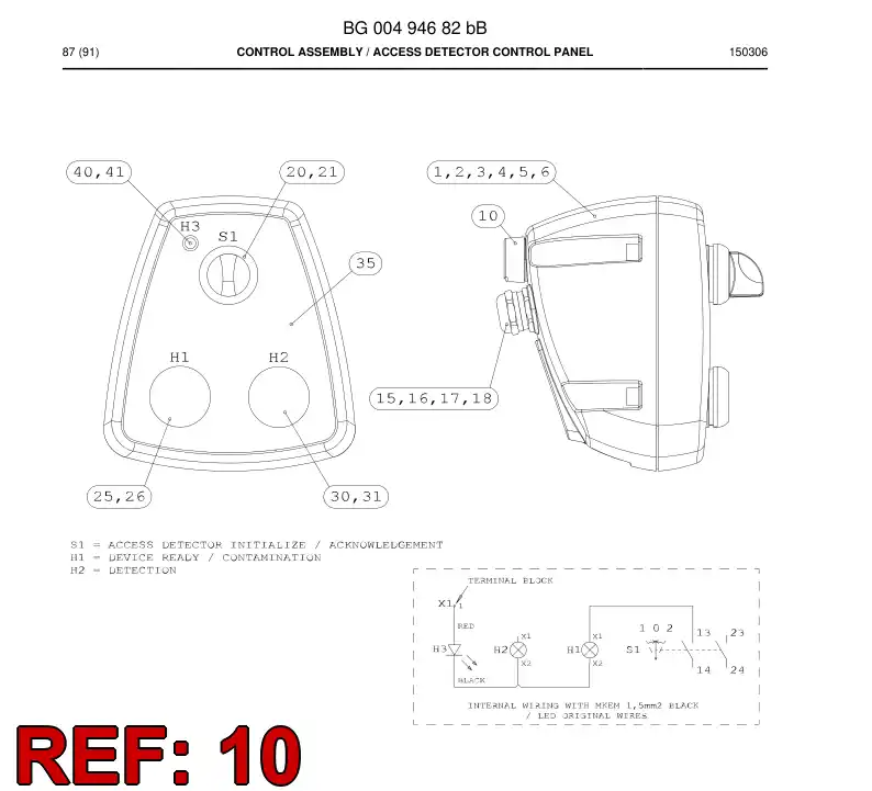 56021775 560 217 75 RESPIRADERO - Sandvik Technical Drawing