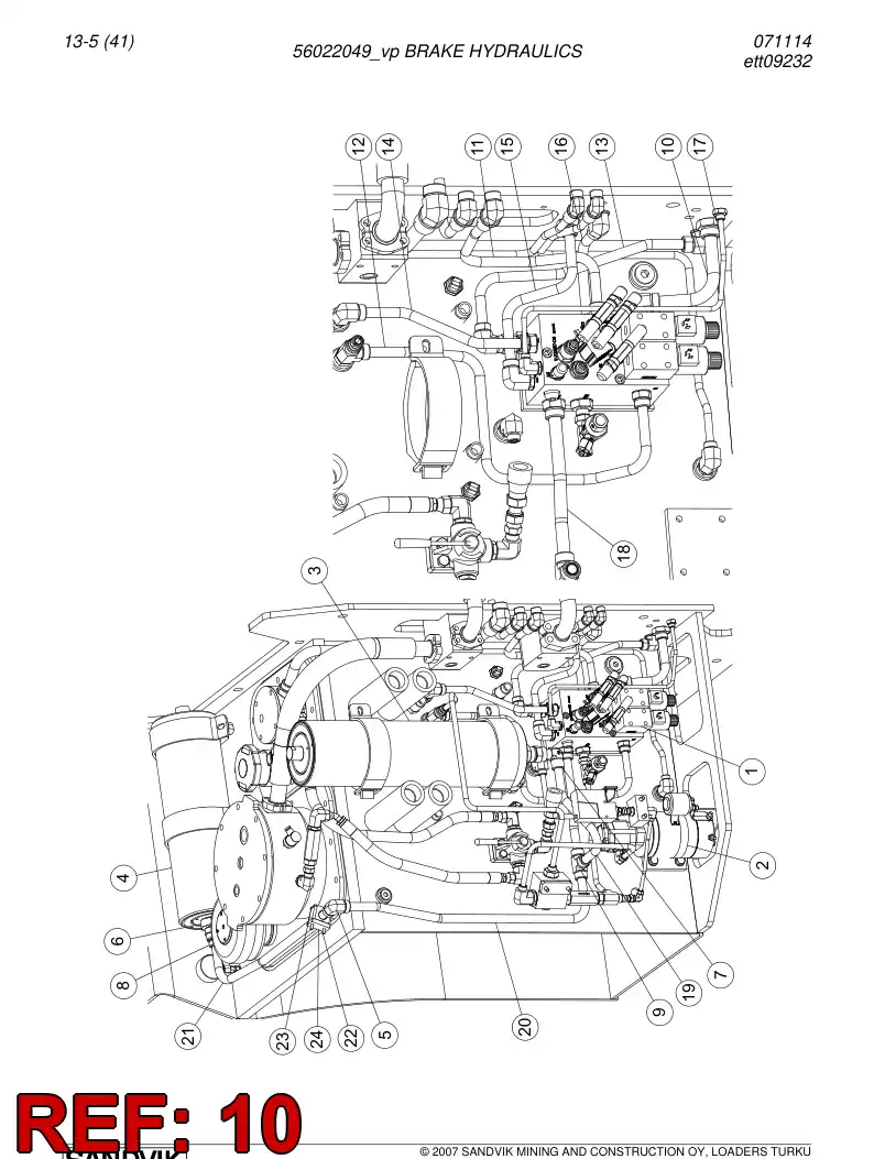 56021945 560 219 45 PIPE - Sandvik Technical Drawing